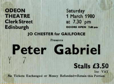 Peter Gabriel - Mar '80