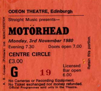 Motorhead - Nov '80