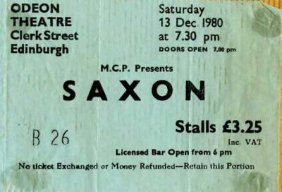 Saxon - Dec '80
