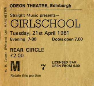 Girlschool - Apr '81