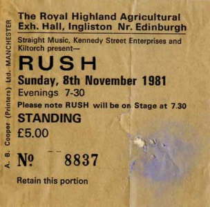 Rush - Nov '81