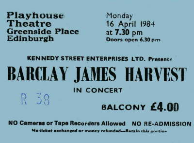 Barclay James Harvest - Apr '84