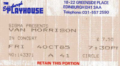 Van Morrison - Oct '85