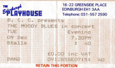The Moody Blues - Dec '85