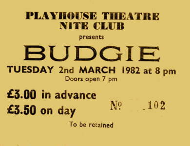 Budgie - Mar '82