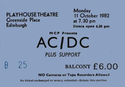 AC/DC - Oct '82