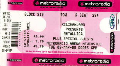 Metallica Mar '09
