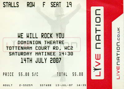 We Will Rock You July '07
